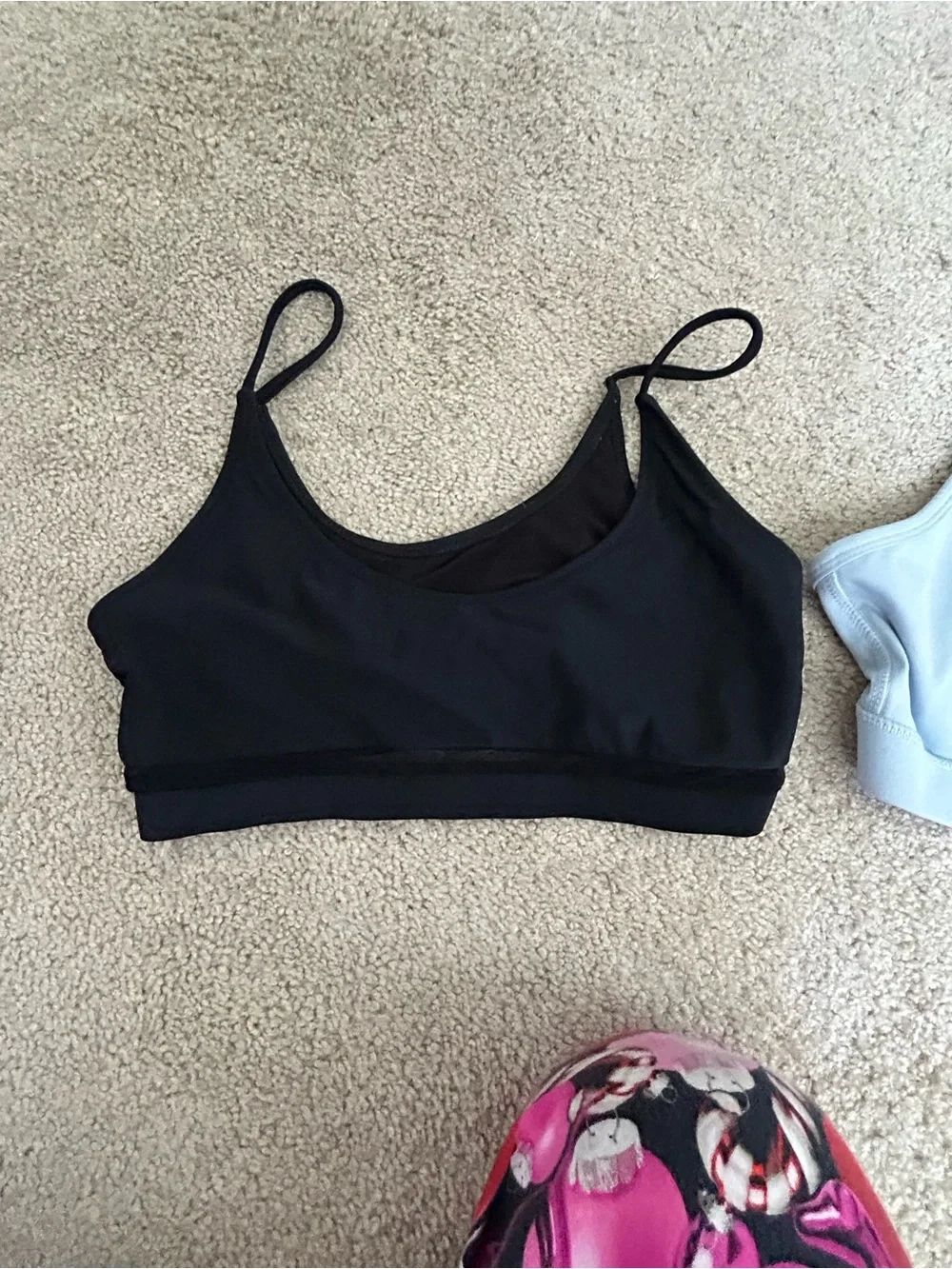 Othr Seamless Bralette Trio - Pink, Black & Light Blue